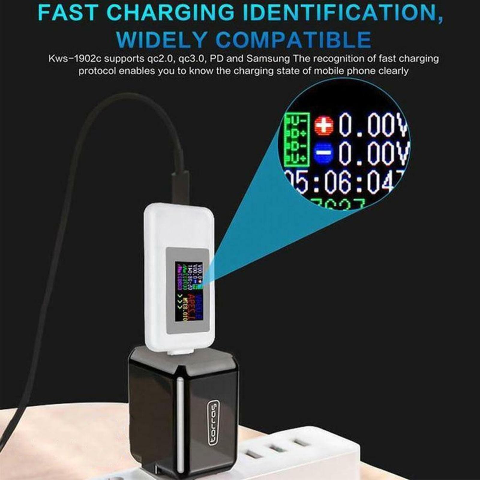 Type-C Power Tester Voltage Current Capacity Meter USB-C Multimeter 5A 4-30V C