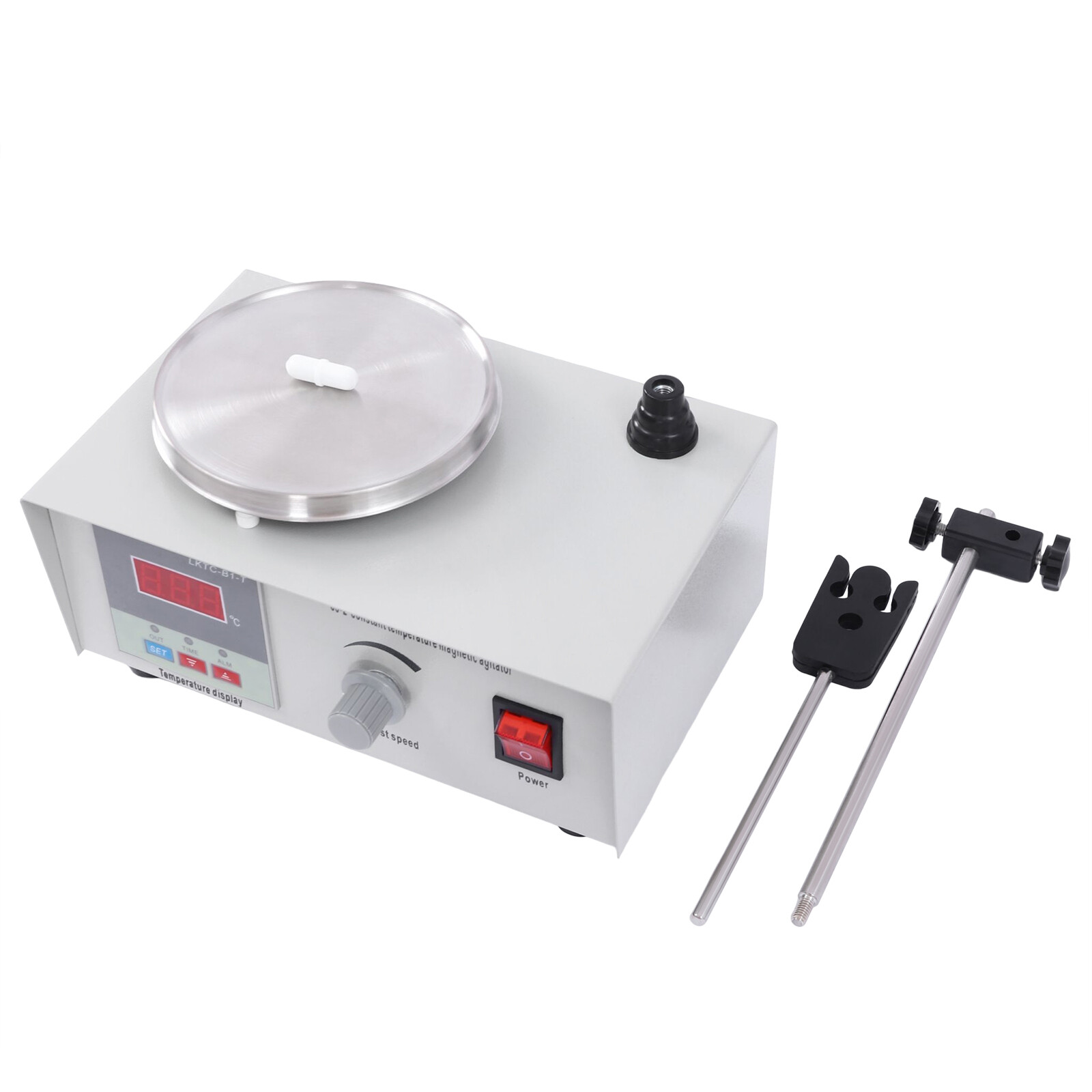2000ml Magnetic Stirrer 85-2 w/ Heating Plate Digital Hotplate Mixer Stir Bar 5W
