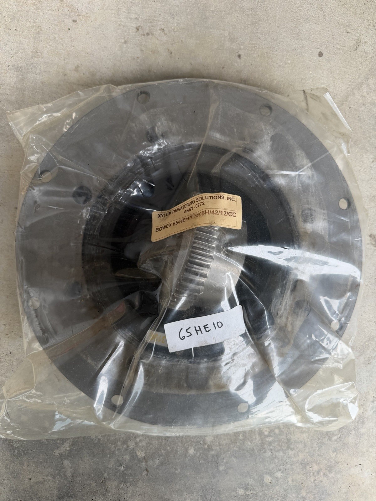 BoWex Elastic Flange and Sprocket 65 HE 10” 40SH 42 12 CC, Xylem Dewatering