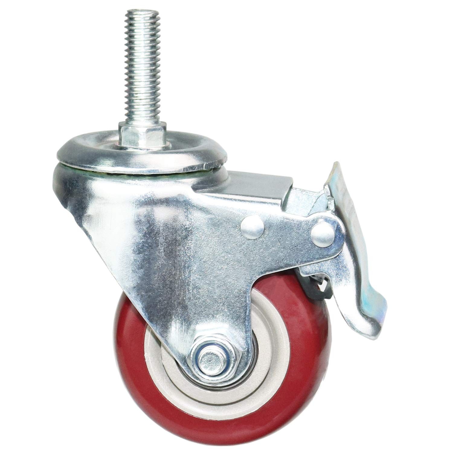 3 Inch Swivel Stem Casters Heavy Duty American Size Unc 1/213×11/2 Stem Thread