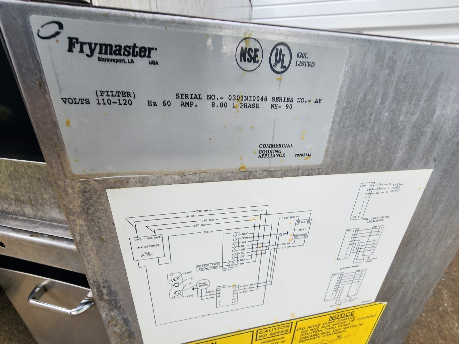 FRYMASTER FMH214SE DOUBLE ELECTRIC FRYER