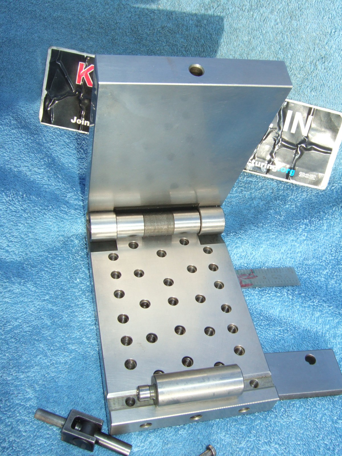 HERMANN SCHMIDT PNM4X6 Single Angle Adjustable Sine Plate Used $1150 WHEN NEW Q2