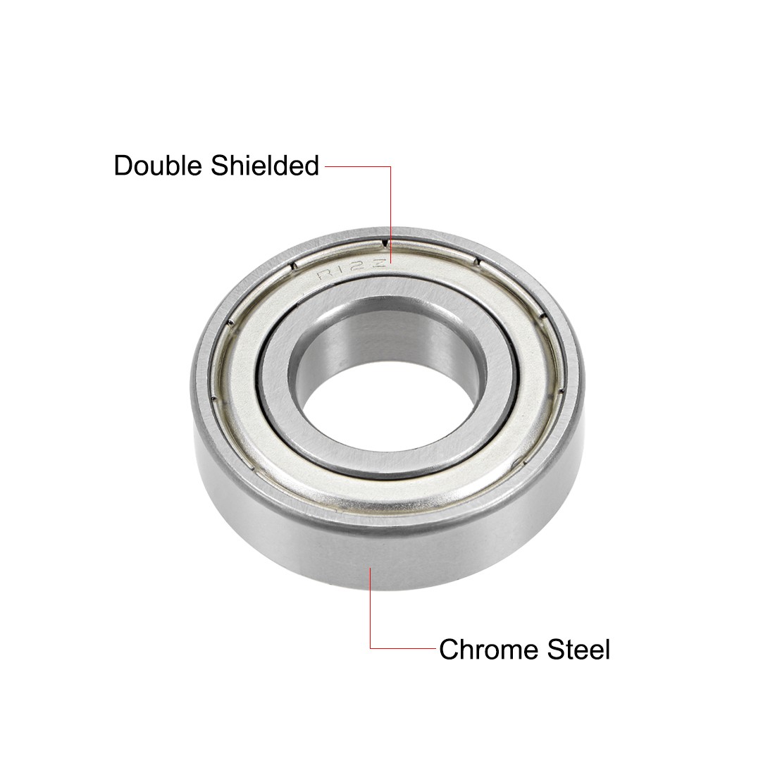 R12ZZ Deep Groove Ball Bearing 3/4″x1-5/8″x7/16″ Shielded GCr15 Bearings 2pcs