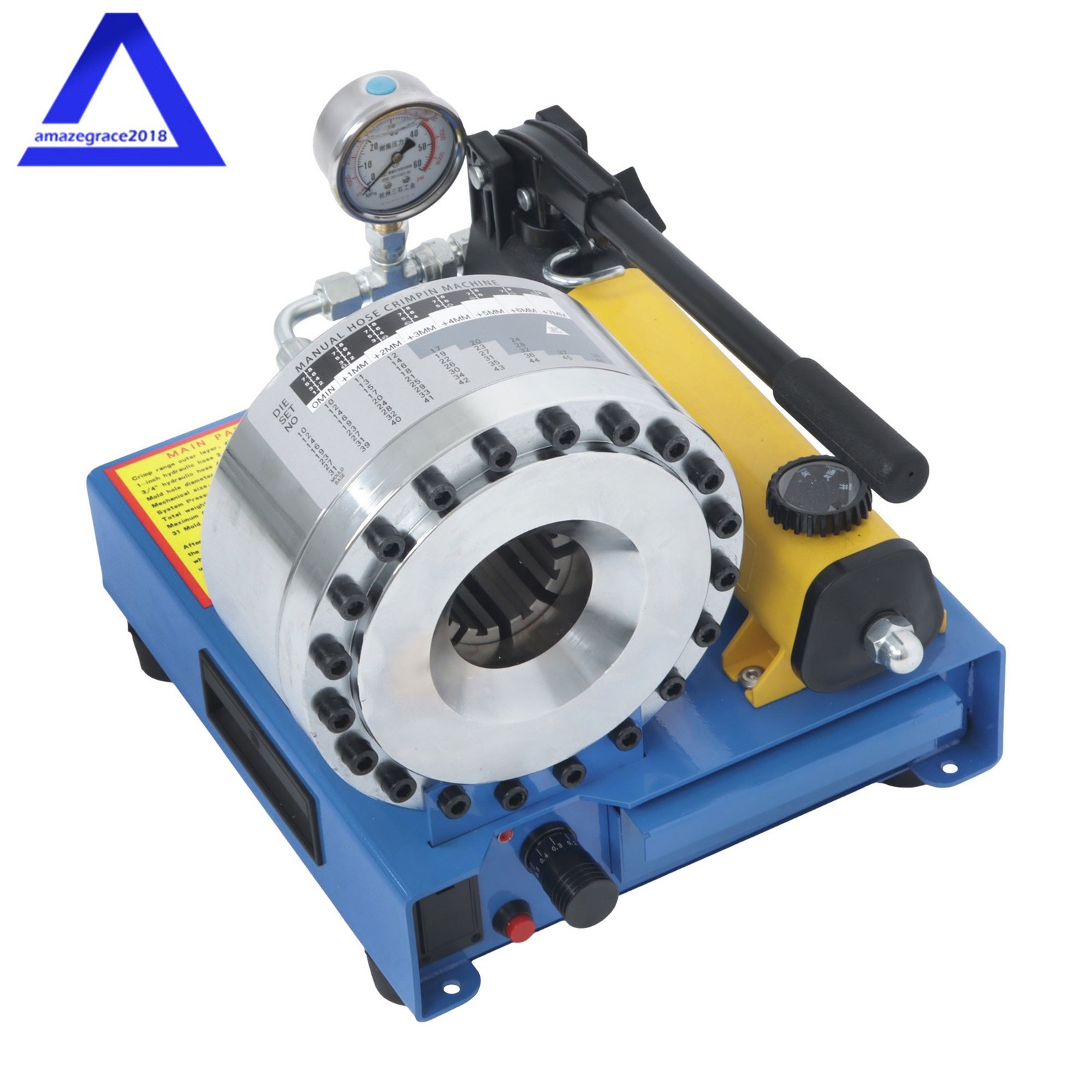 Hose Crimper High Pressure Hydraulic Hose Crimping Machine With 8 Sets Dies