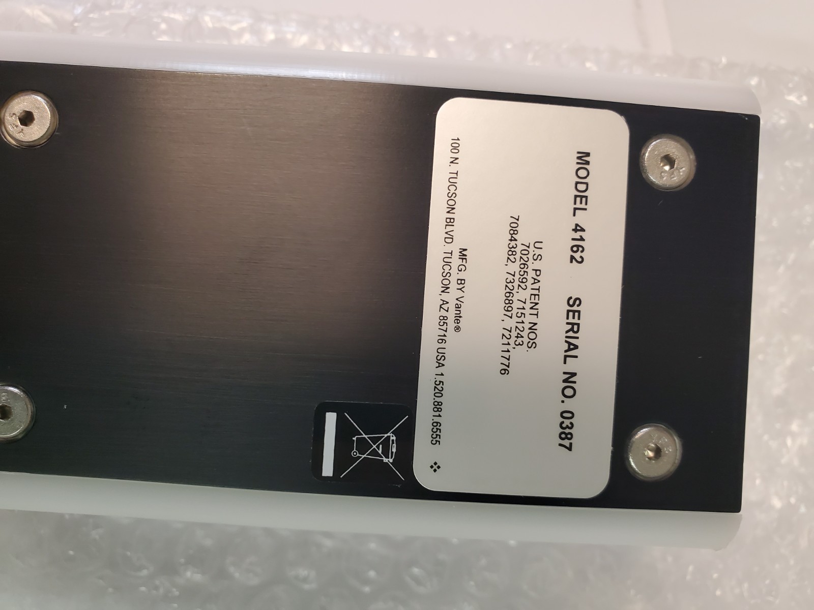 Vante Tube TPE Sealer Head Model 4161 With Cord Genuine OEM