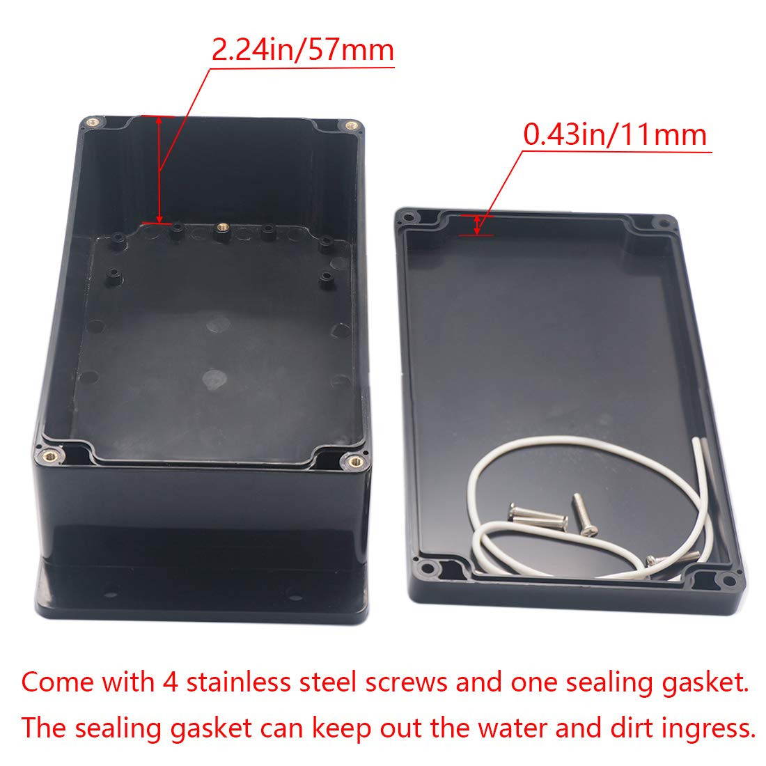 Junction Box IP65 Waterproof ABS Plastic Electrical Project Case Power…