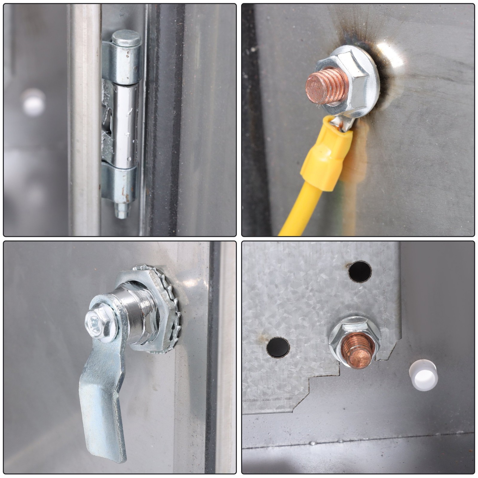 12x8x6″ Stainless Steel Electrical Enclosure NEMA 4X Junction Box Wall-Mounted