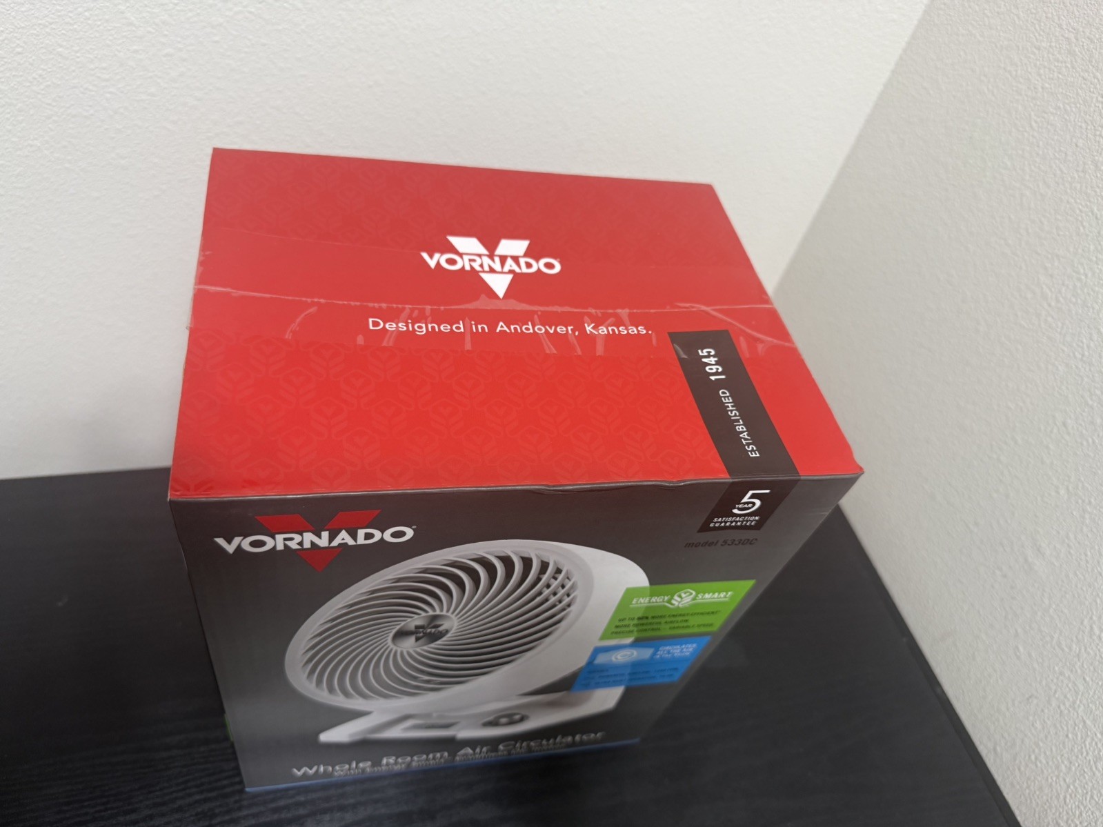 Vornado 533Dc Air Circulator 24V 358 Cfm White Energy Smart Small