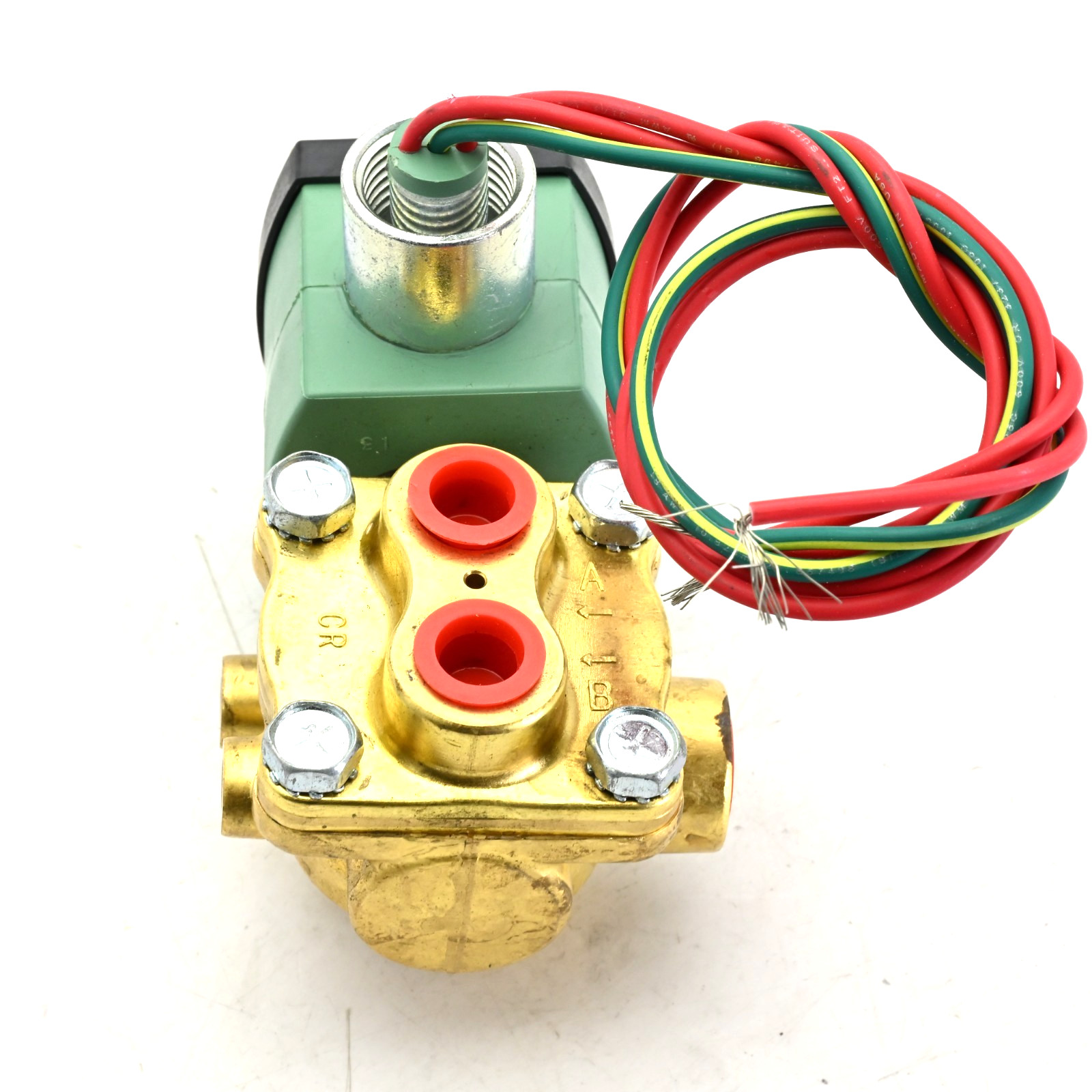 ASCO Red-Hat 8342G001 Solenoid Valve, 4-Way, 2-Position, 1/4 in Pipe, 110/120VAC