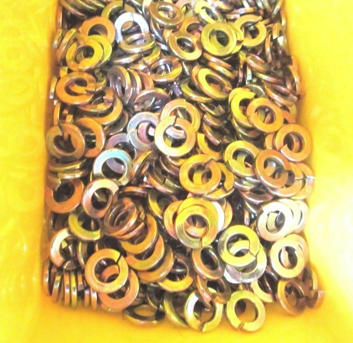 5/8″ Medium Split Lock Washers Yellow Zinc