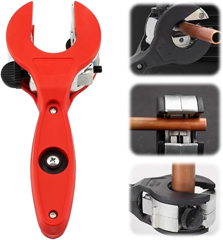 Ratcheting Tubing Cutter Tool Copper PVC Pipe Ratchet Tube 8-29mm Tube Cutter