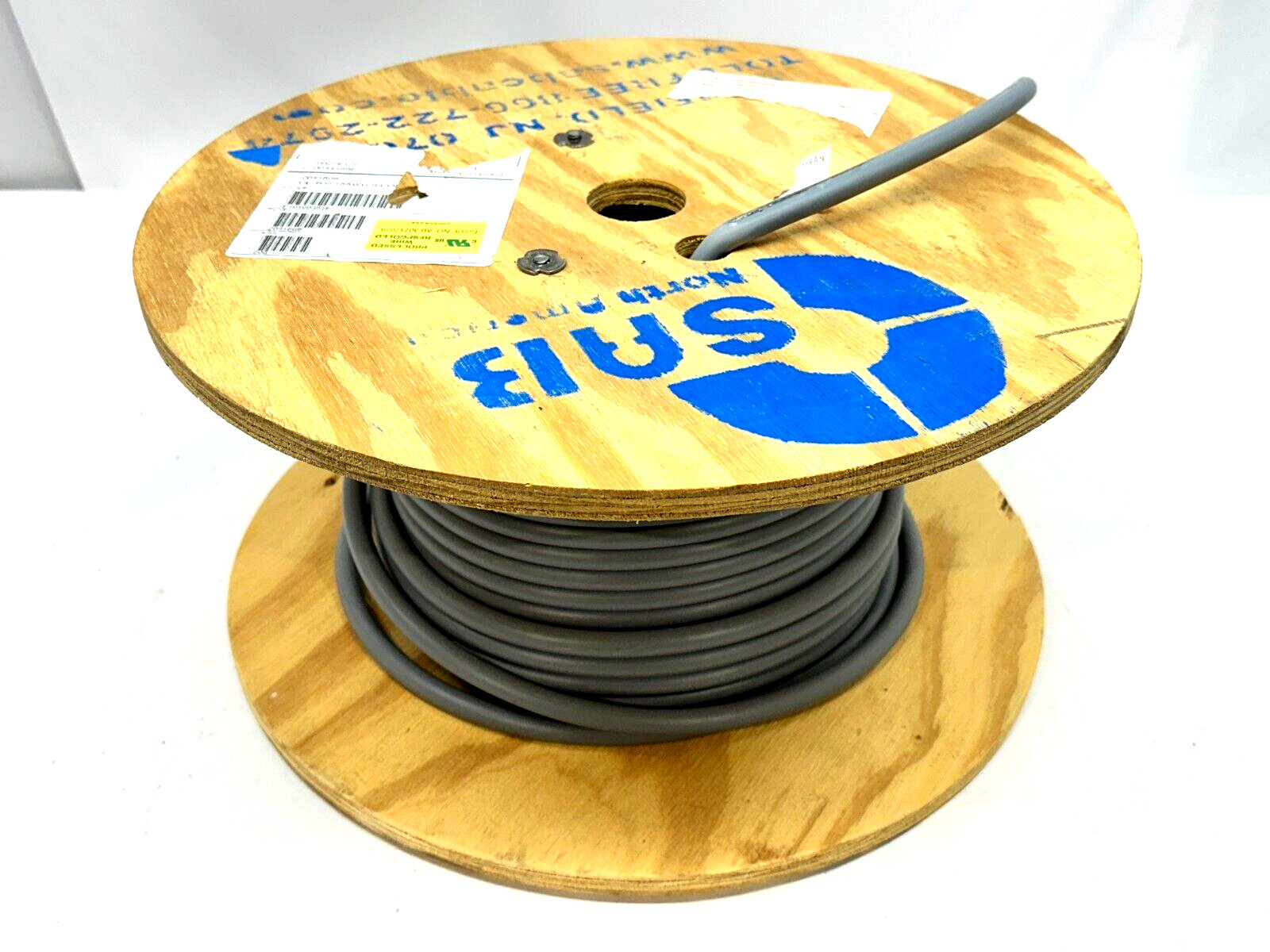 SAB 2041809 Control Cable 18 AWG 30/32 Gray 600V 200ft Spool 21LB REMAINING