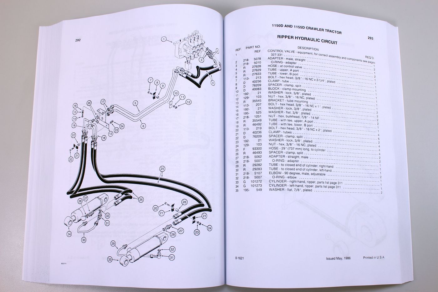 Case 1150D 1155D Crawler Tractor Dozer Parts Manual Catalog Exploded Views
