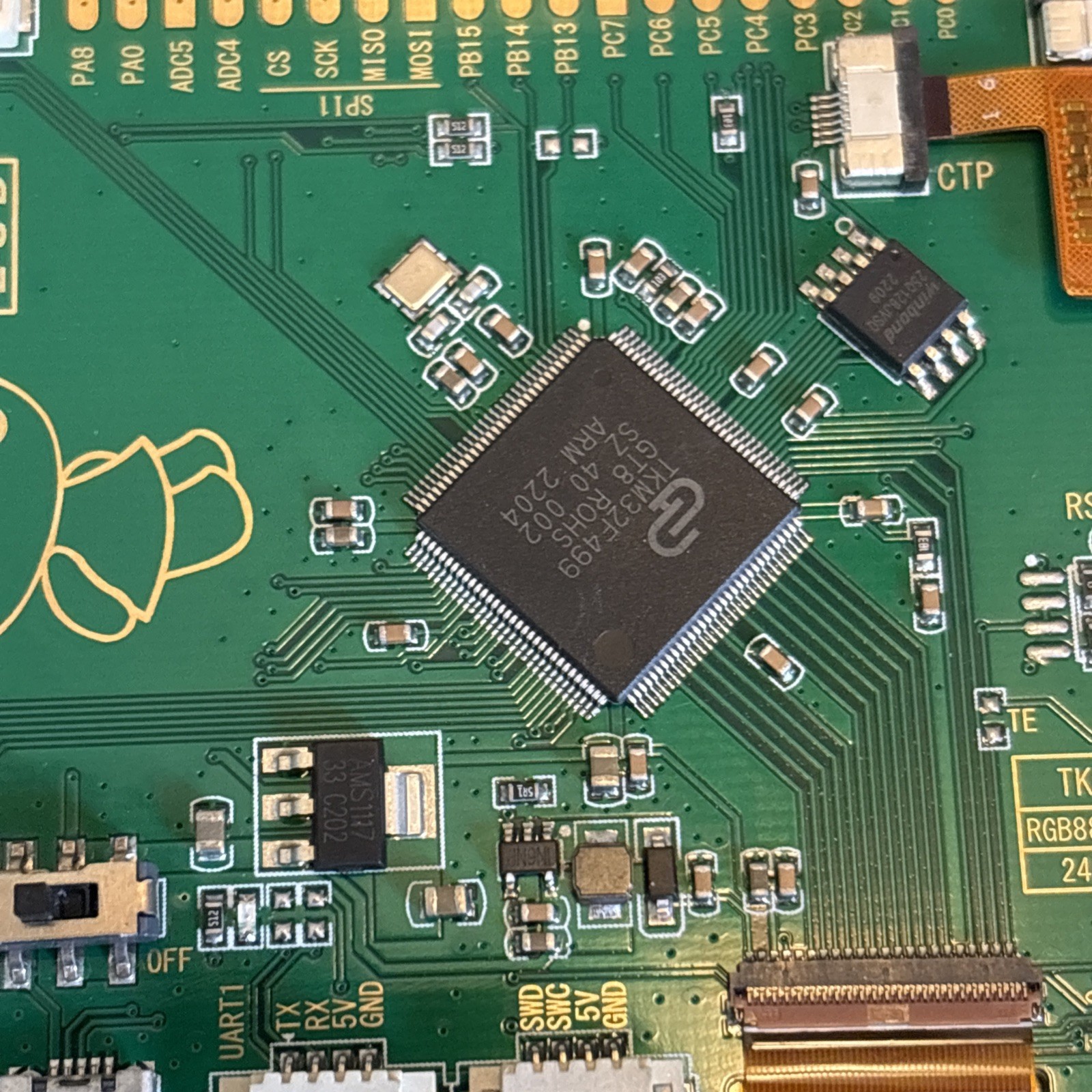 IPS 4.3 Inch TFT LCD Capacitive Touchscreen Development Board 800×480 Resolution