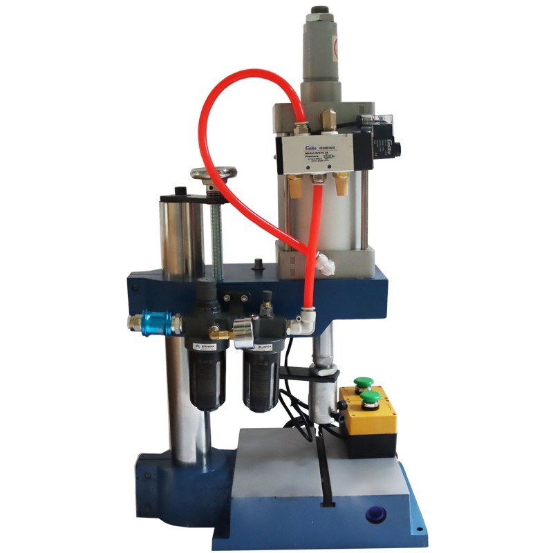 1763Lbs/800kg Pneumatic Punch Machine Punch Press 110V 3.9-1.9in Double Button