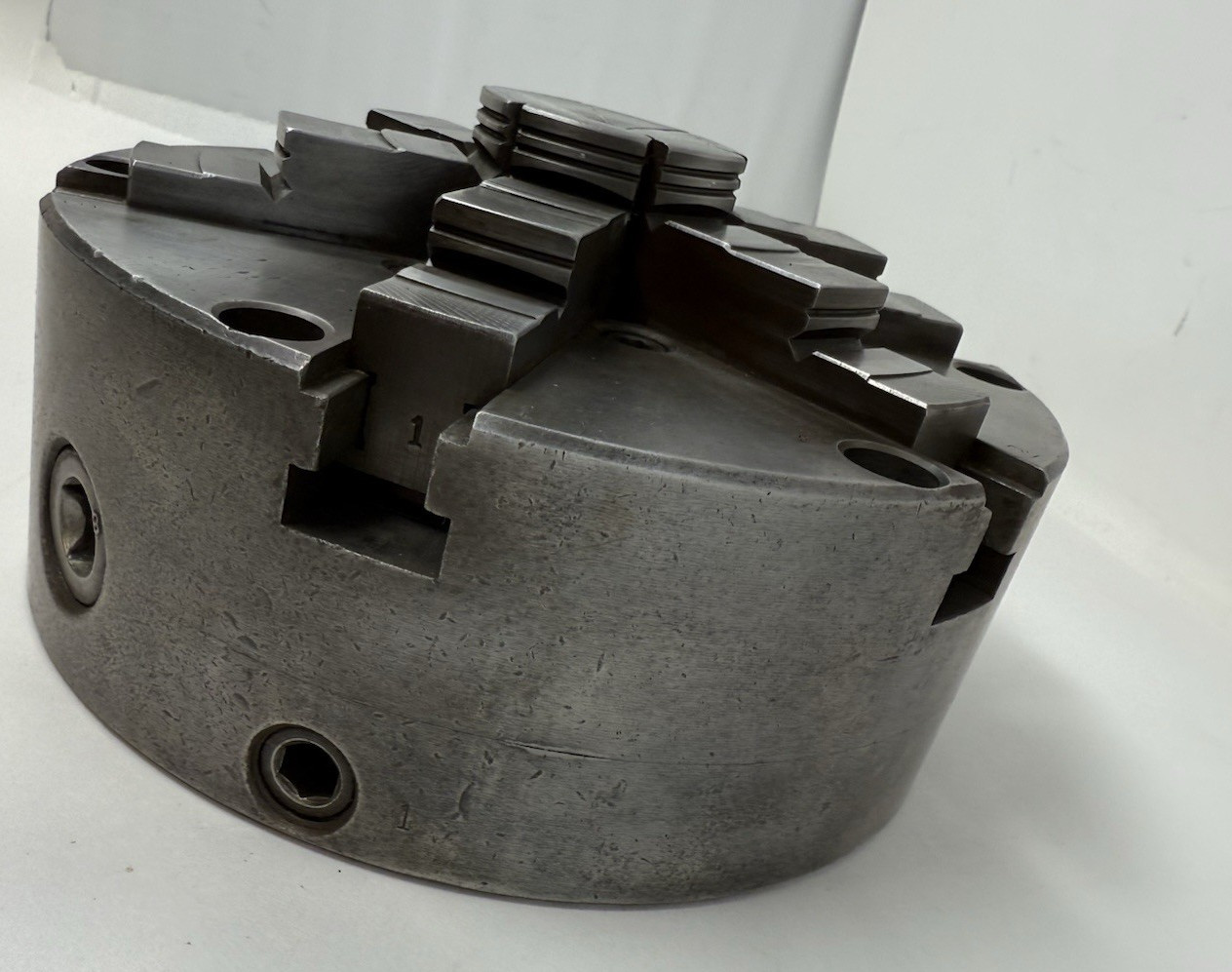8-1/4″ BUCK 6 Jaw Lathe Chuck #4862 Made in USA – No key see details