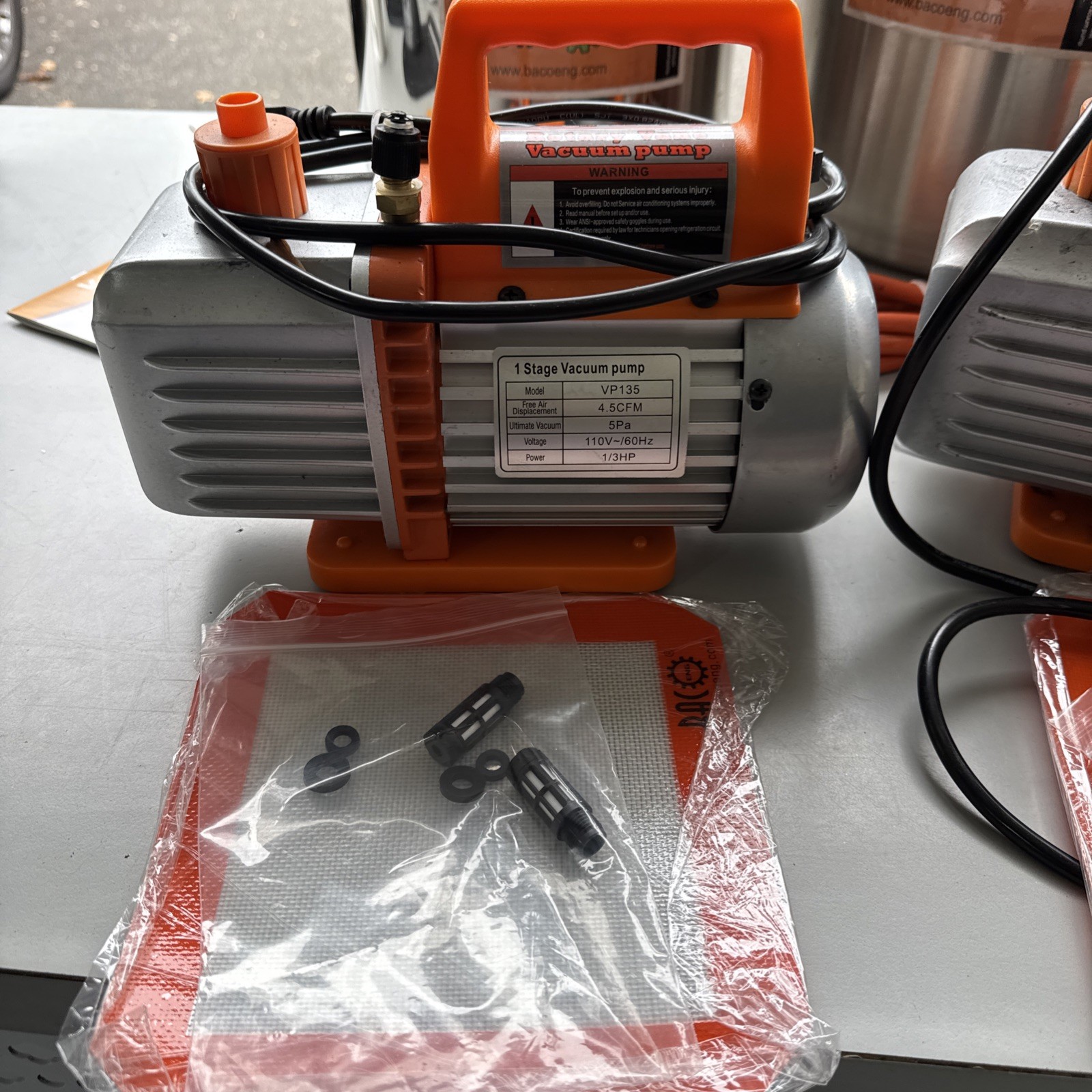 QTY 3 BACoeng Vacuum Pump Pots Hose READ! BAC OPEN TO DIVIDING LOT IF WANTED