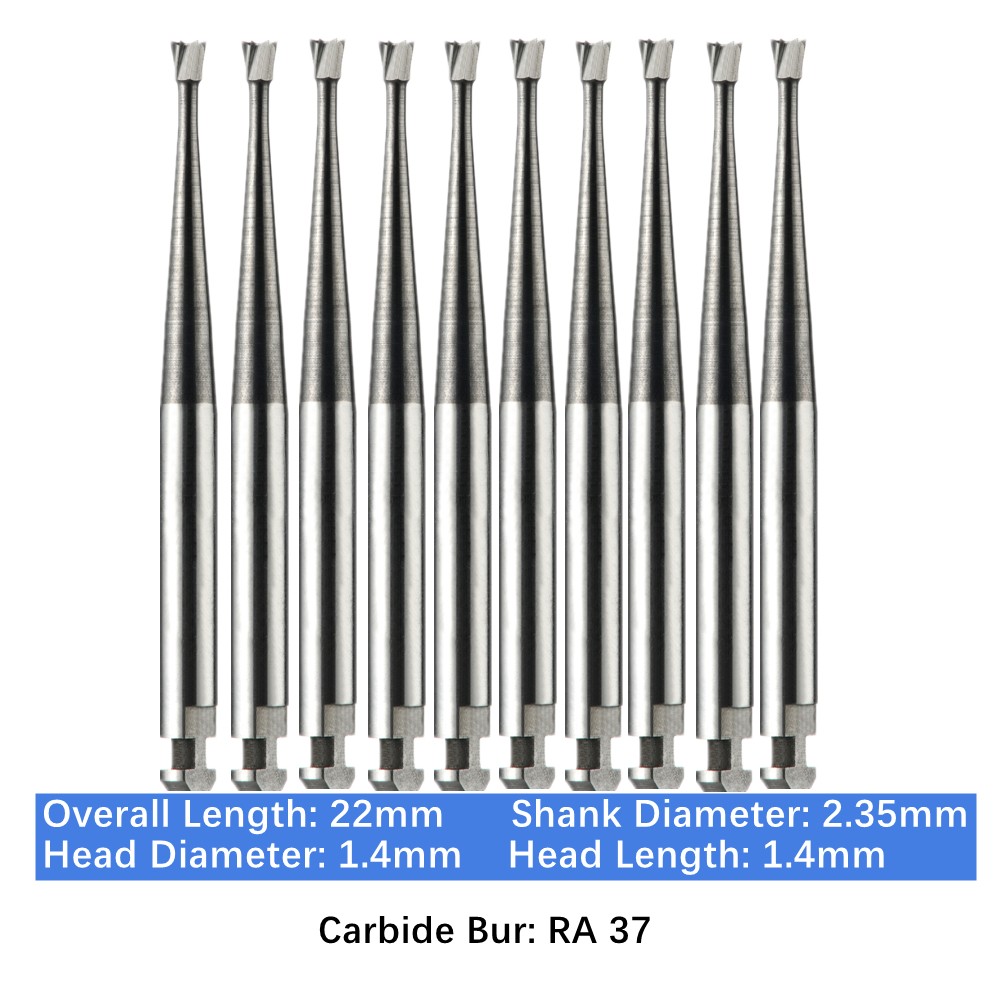 Vakker 10PC/PACK Dental Low Speed Carbide Burs Latch Type LA RA SURG