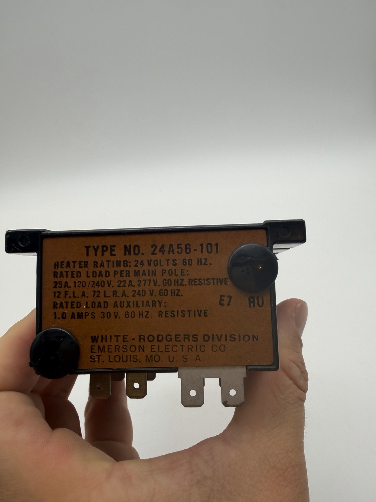 White Rodgers 24A56-101 Time Delay Relay Emerson 24A56-1 ~ 24A56