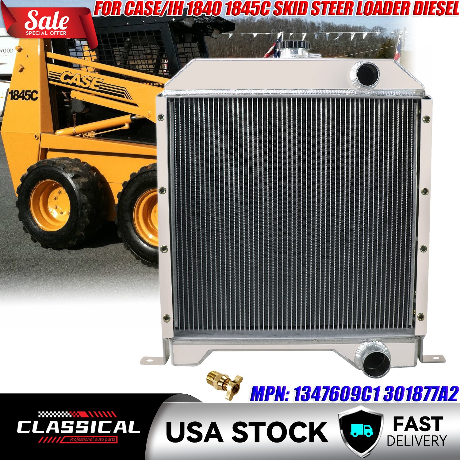 3Row Radiator For Case/IH 1840 1845C Skid Steer Loader Diesel 1347609C1