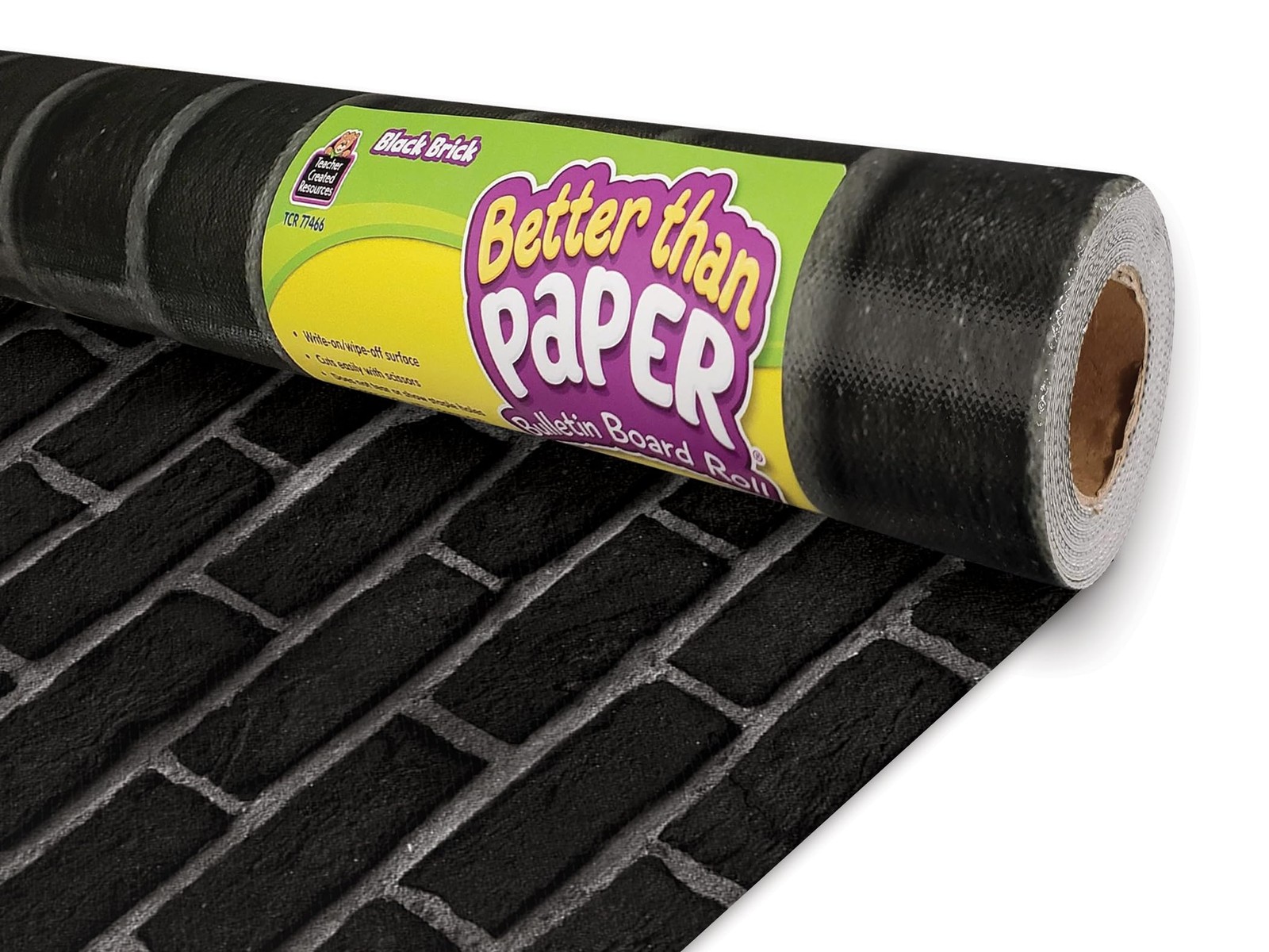 Teacher Created Resources Black Brick Better Than Paper Roll TCR77466