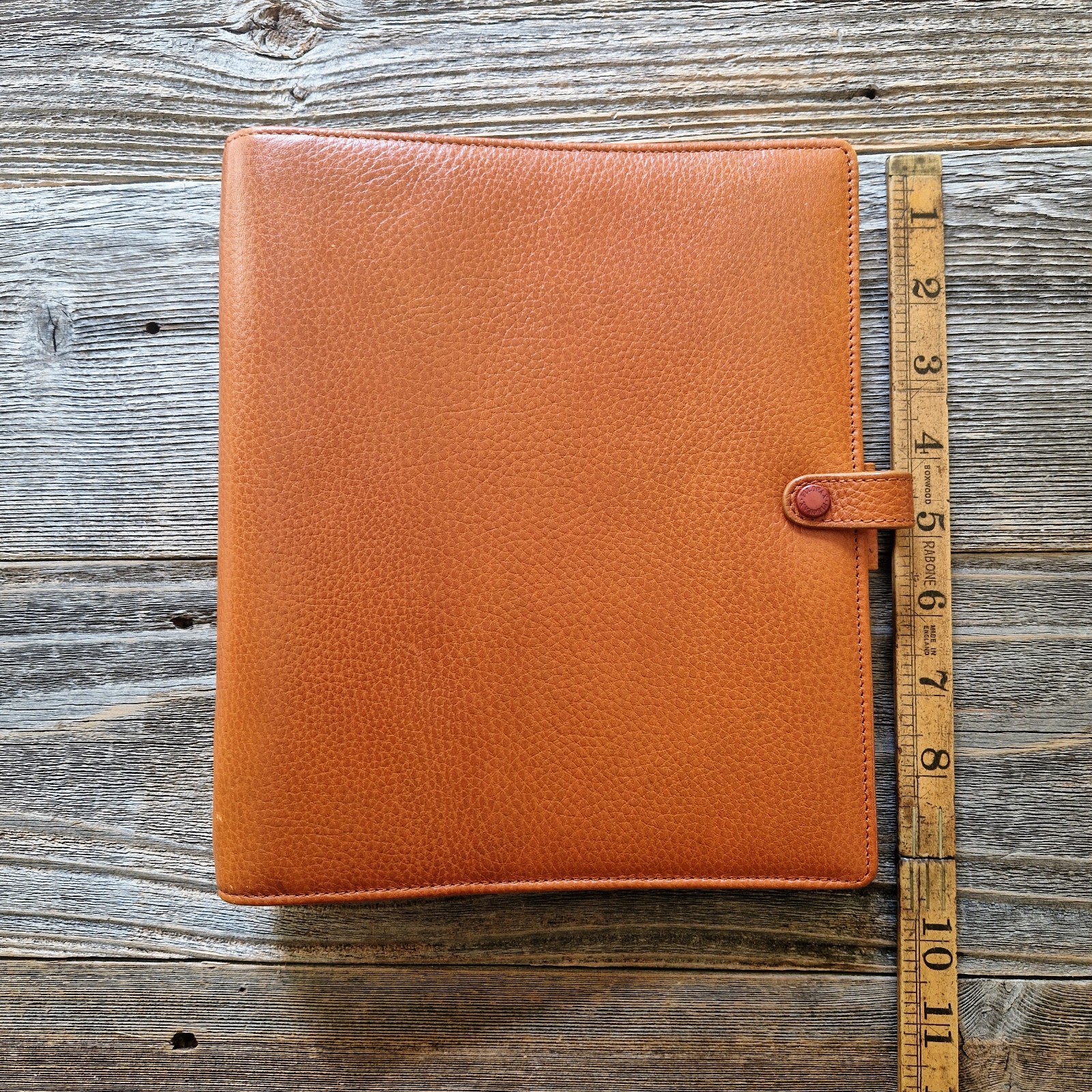 Vintage Filofax Finsbury A5 Organizer Binder Brown Leather (Discontinued Color)