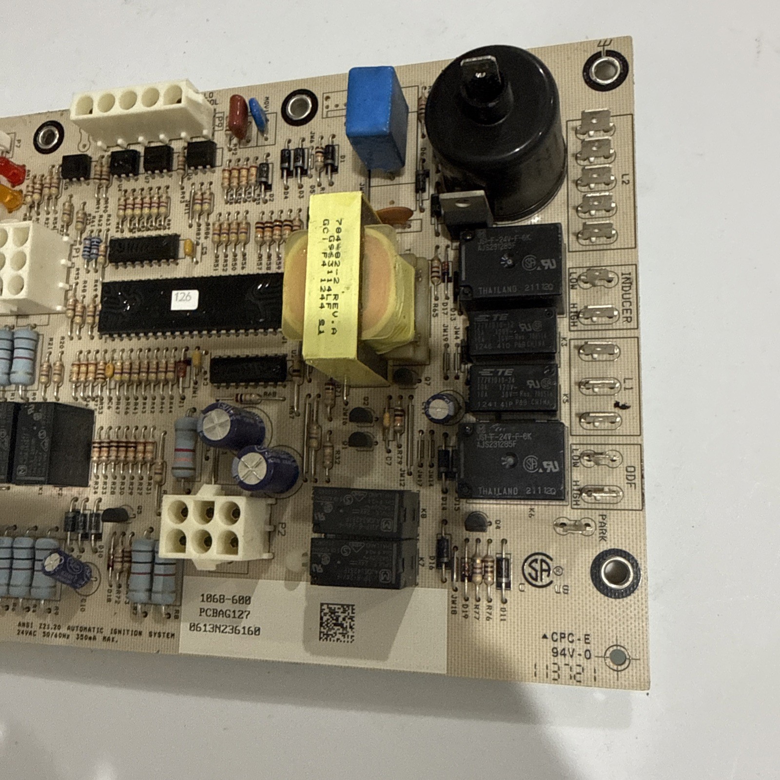 Goodman Amana PCBAG127 Furnace Control Circuit 1068-600 used