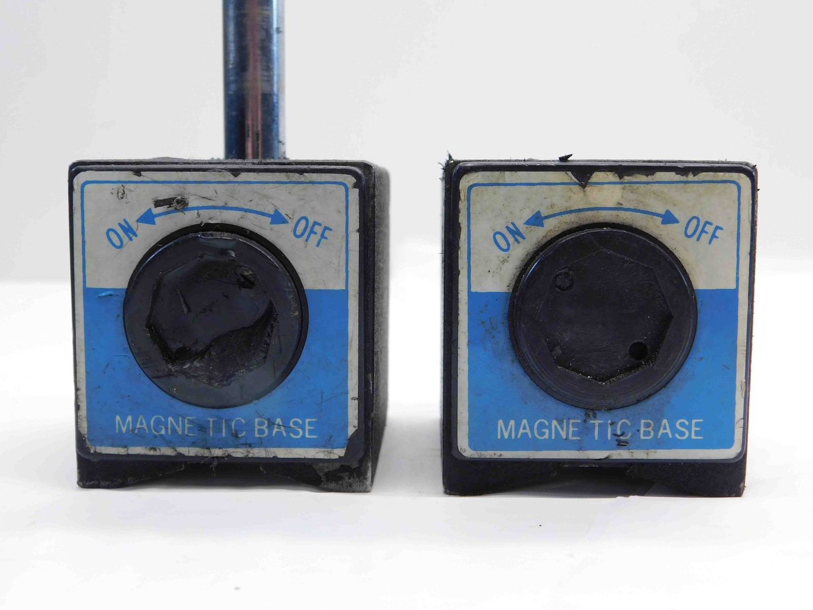 6pc LOT OF VARIOUS MAGNETIC STANDS MITUTOYO, NOGA AND OTHERS FOR INDICATORS