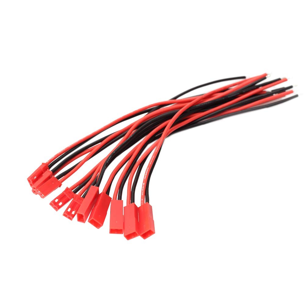 SIM&NAT 20 AWG Silicone Plug for JST, 2 Pin Battery Connector for JST RCY Plu…