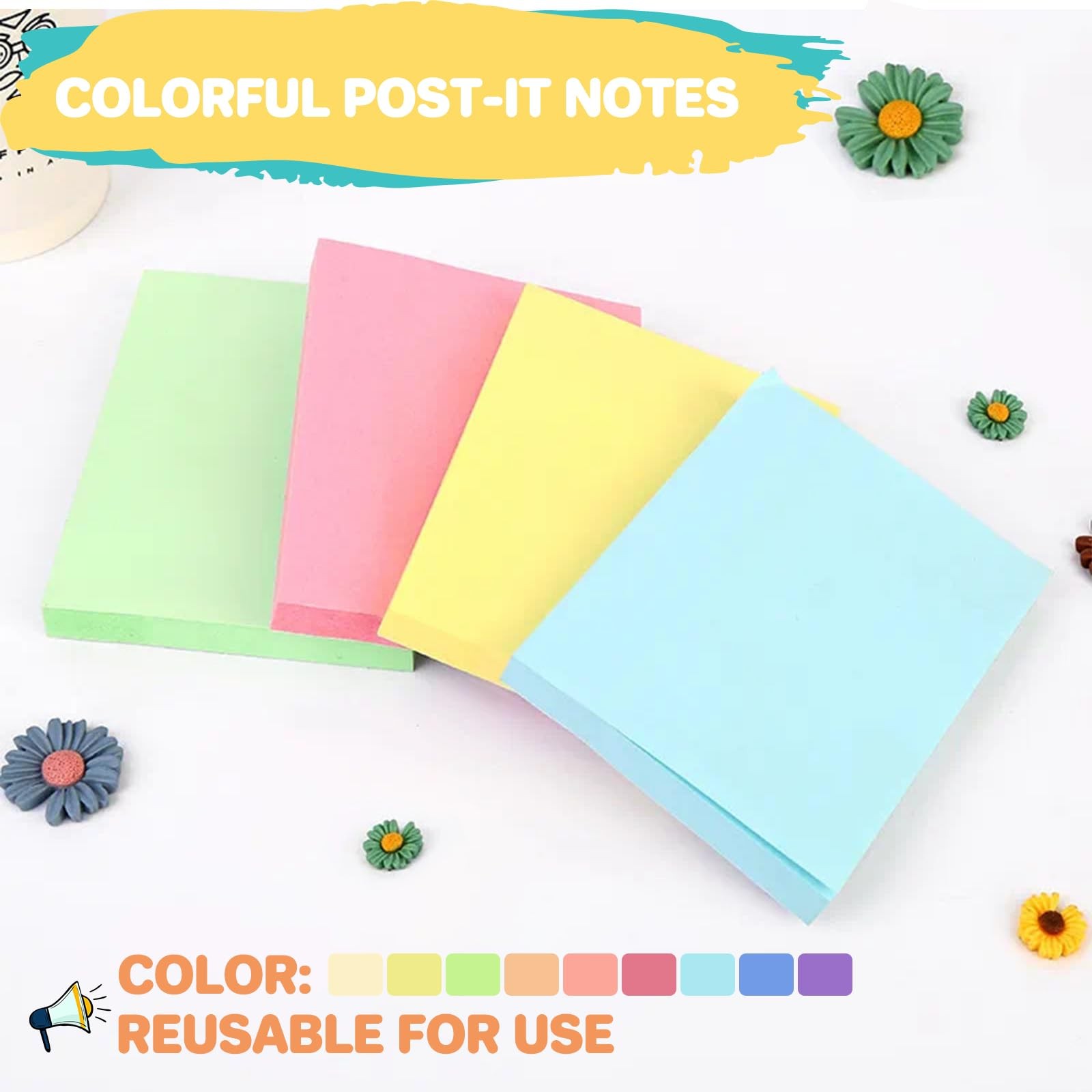 Post It Notes Pop-up, Sticky Notes, 3×3 Inches, 9 Pads, Bright Colors Self-st
