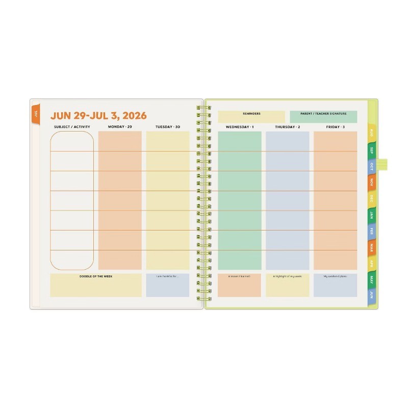 Blue Sky Your Year Elementary Weekly/Monthly Planner Wirebound 7″x9″ Huxley