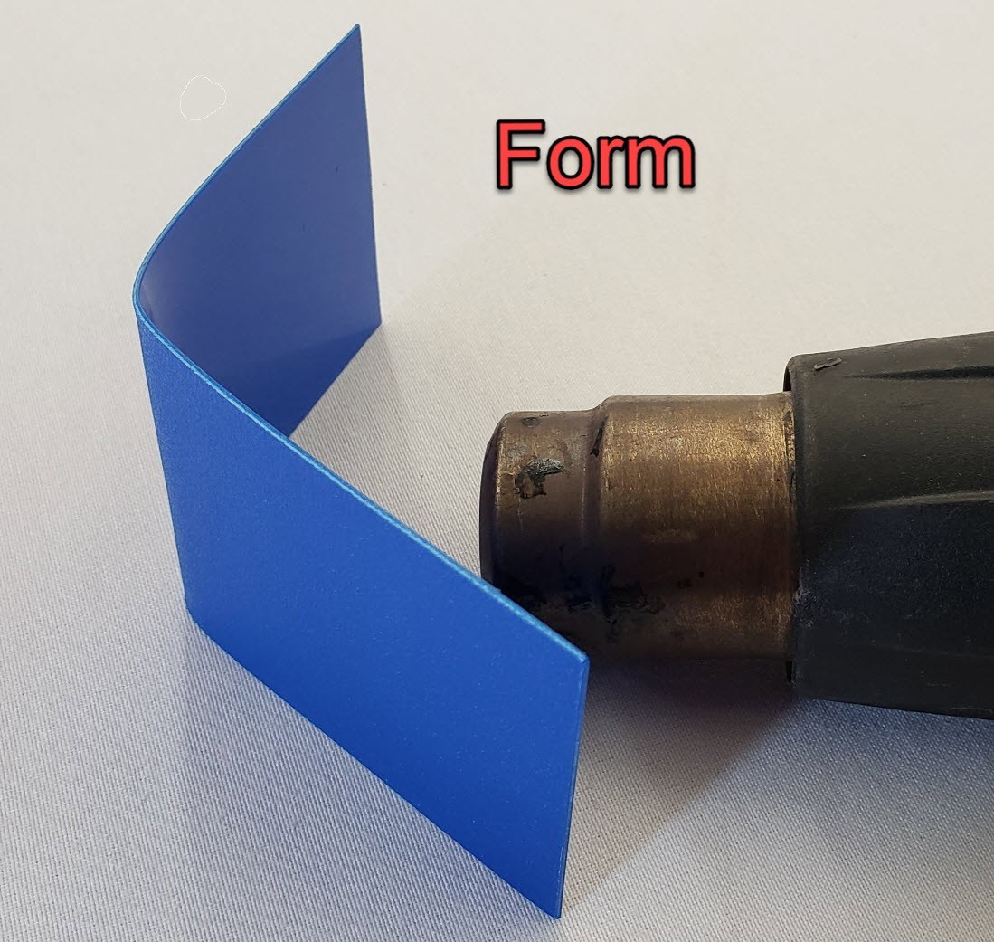 Blue ABS Plastic Sheet 0.0394″ (1mm) x 8-1/2″ x 10-1/2″, Qty 4