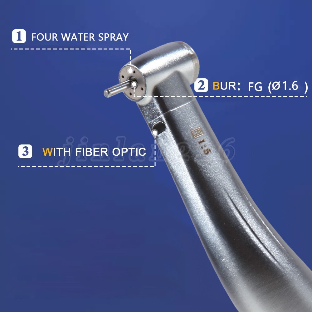 Dental Hygiene Prophy Handpiece Air Motor 4 Holes 4:1 Reduction 360 ° Swivel