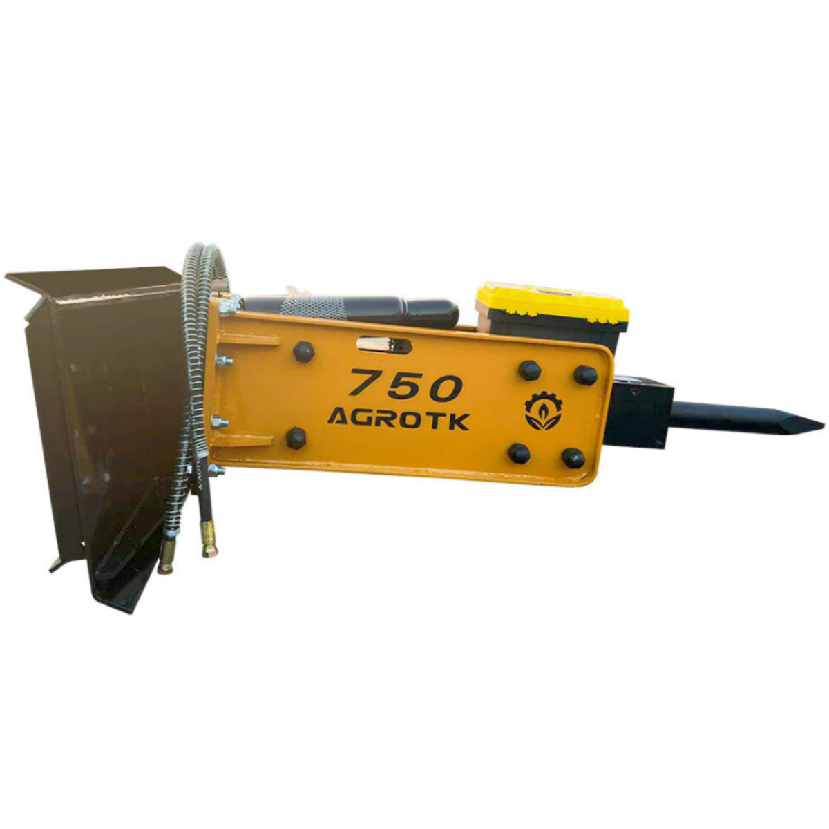 Agrotk 750 Breaker Hammer Hydraulic Concrete For Skid Steer Loader Attachment