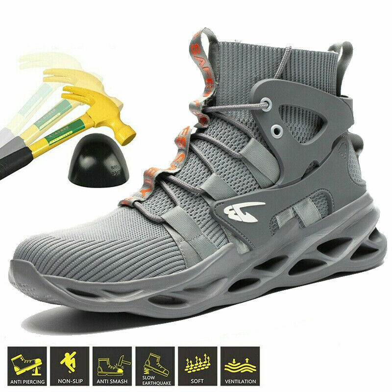 Mens Work Boots Sneaker Walking Waterproof Steel Toe Safety Shoes Hiking US