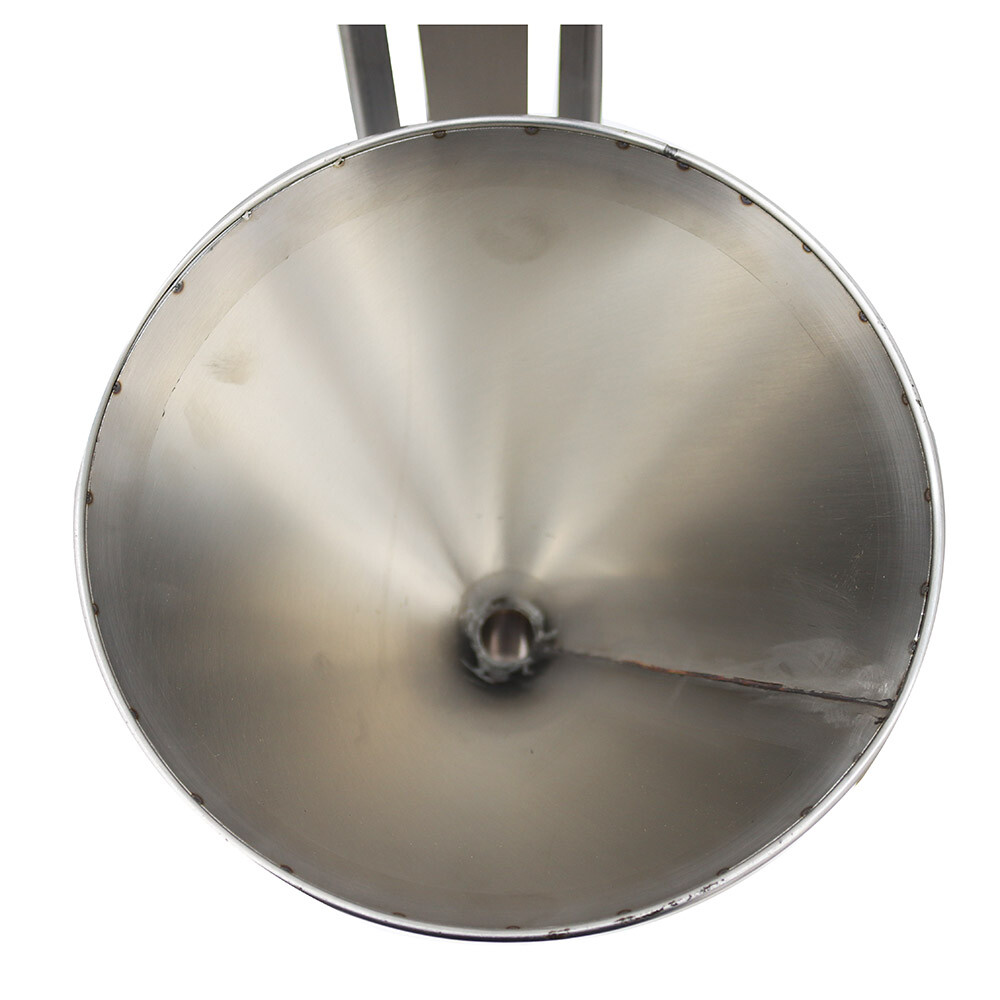 Stainless Steel Manual Feeding Hopper with Support Stand 0.8″/2″/3.9″