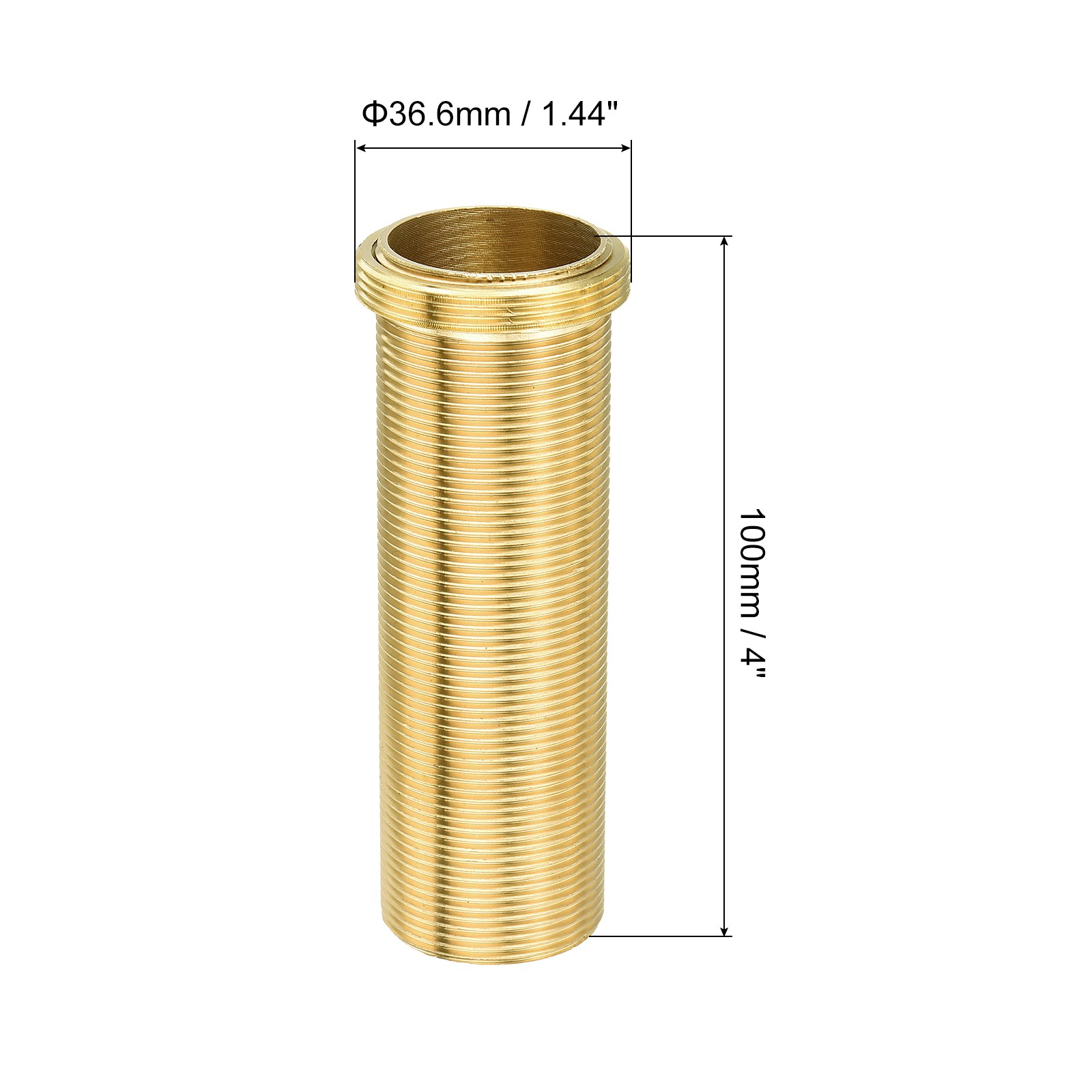 Faucet Mount Extension Shank 4″ x 1.44″ Brass Basin Mounting