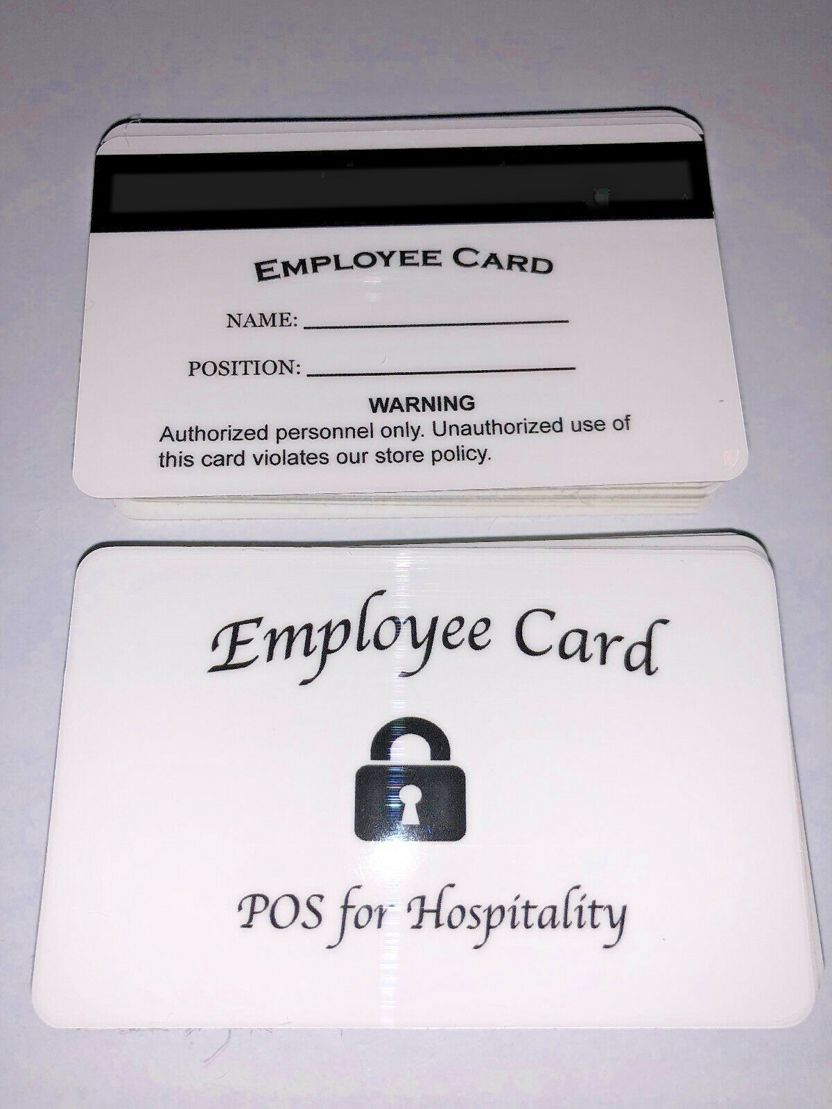 Employee Access Cards for POS with Magnetic Swipe (5 Cards Pack)