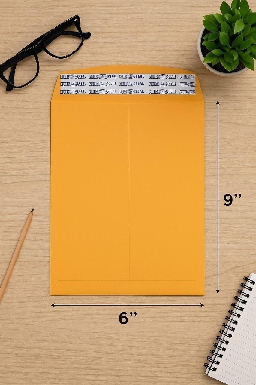 1000 – Pack 6″x9″ Kraft Catalog Mailing Envelopes Mailers Peel Self Seal