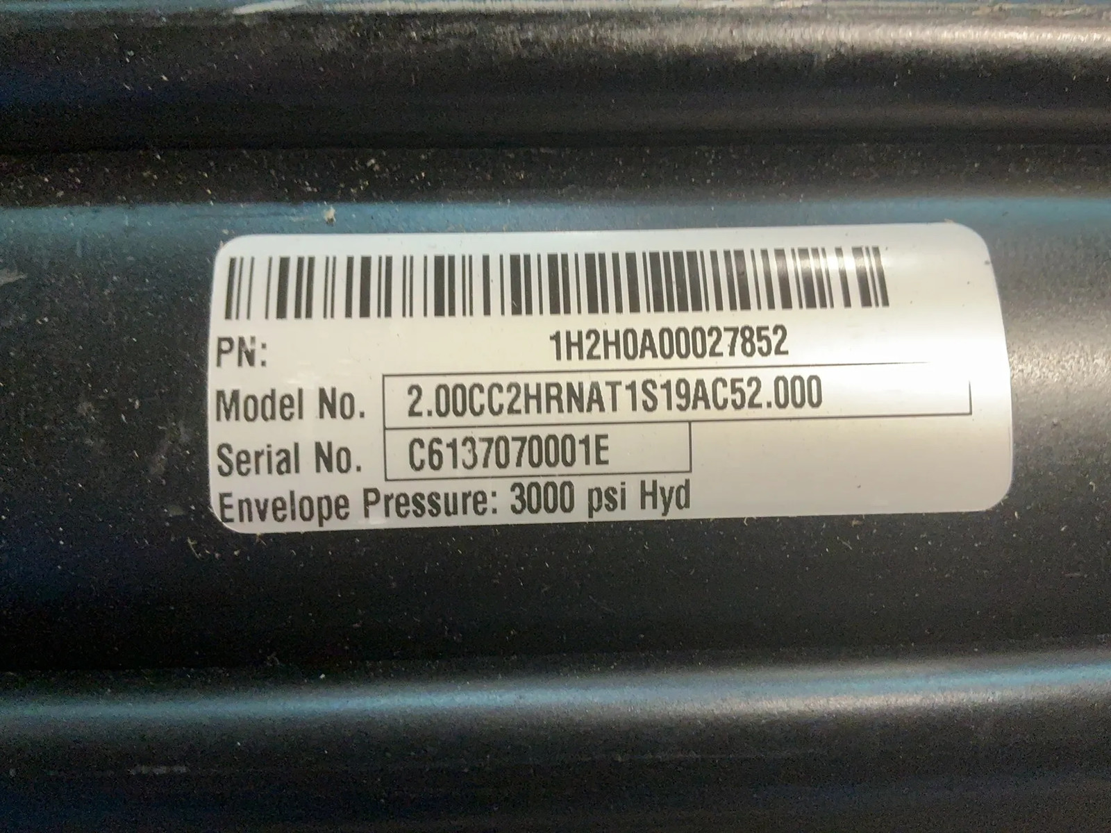 PARKER CYLINDER 2.00CC2HRNAT1S19AC52.000