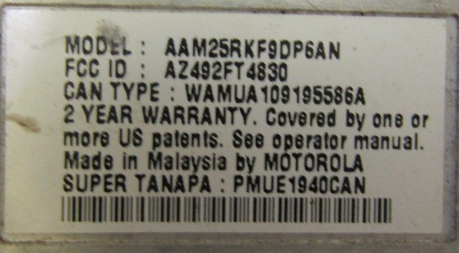 Motorola CDM1550 LS+ 403-470 MHz UHF Two Way Radio AAM25RKF9DP6AN