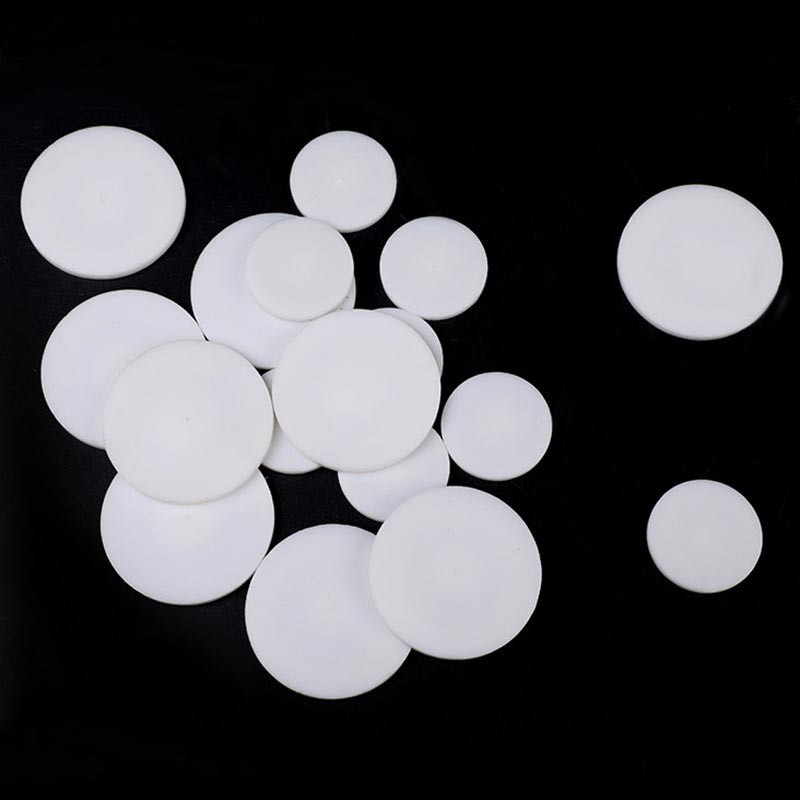 10Pcs 5-100 Mm PTFE Solid Round Seal Gaskets Disc Thick 0.5/1/1.5/2/3/4/5/6/8 Mm