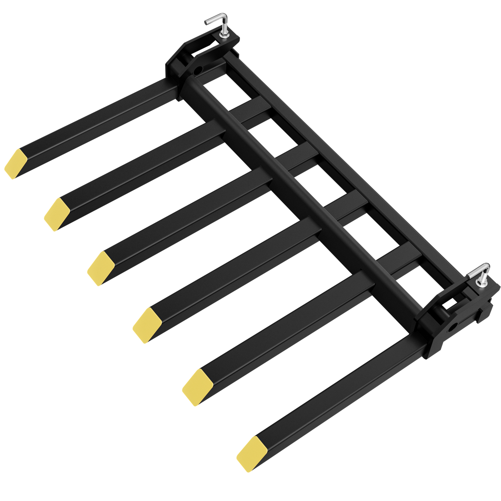 21″ Fork Length Clamp-On Debris Forks Fit 60″ Loader Buckets Skid Steers 4000LBS