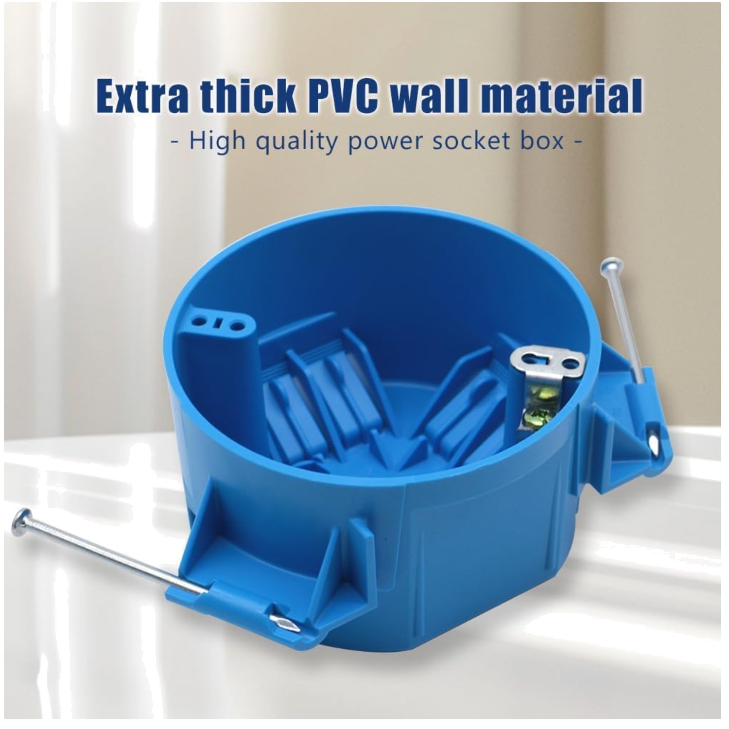 Non-Conductive Plastic Electrical Ceiling Box – Pack of 12