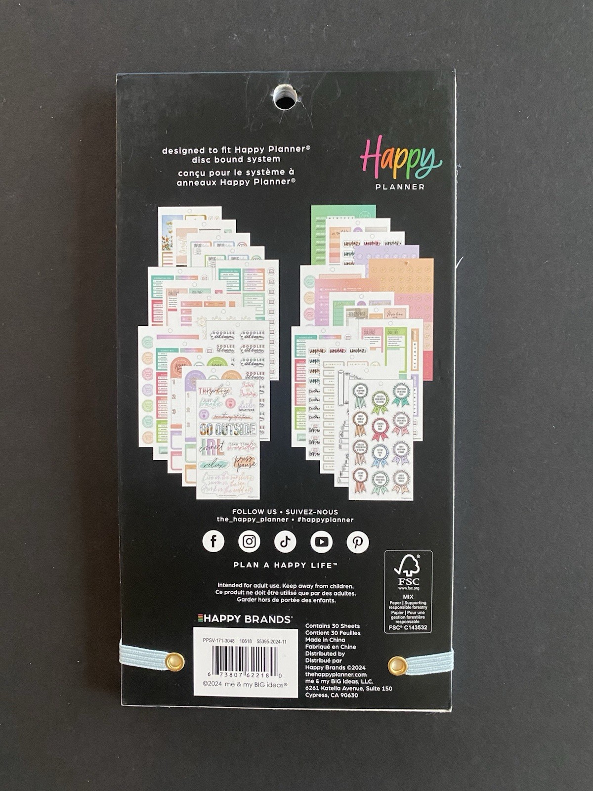 *Brand New* The Happy Planner Value Sticker Book Classic Digital Detox 713 Piece