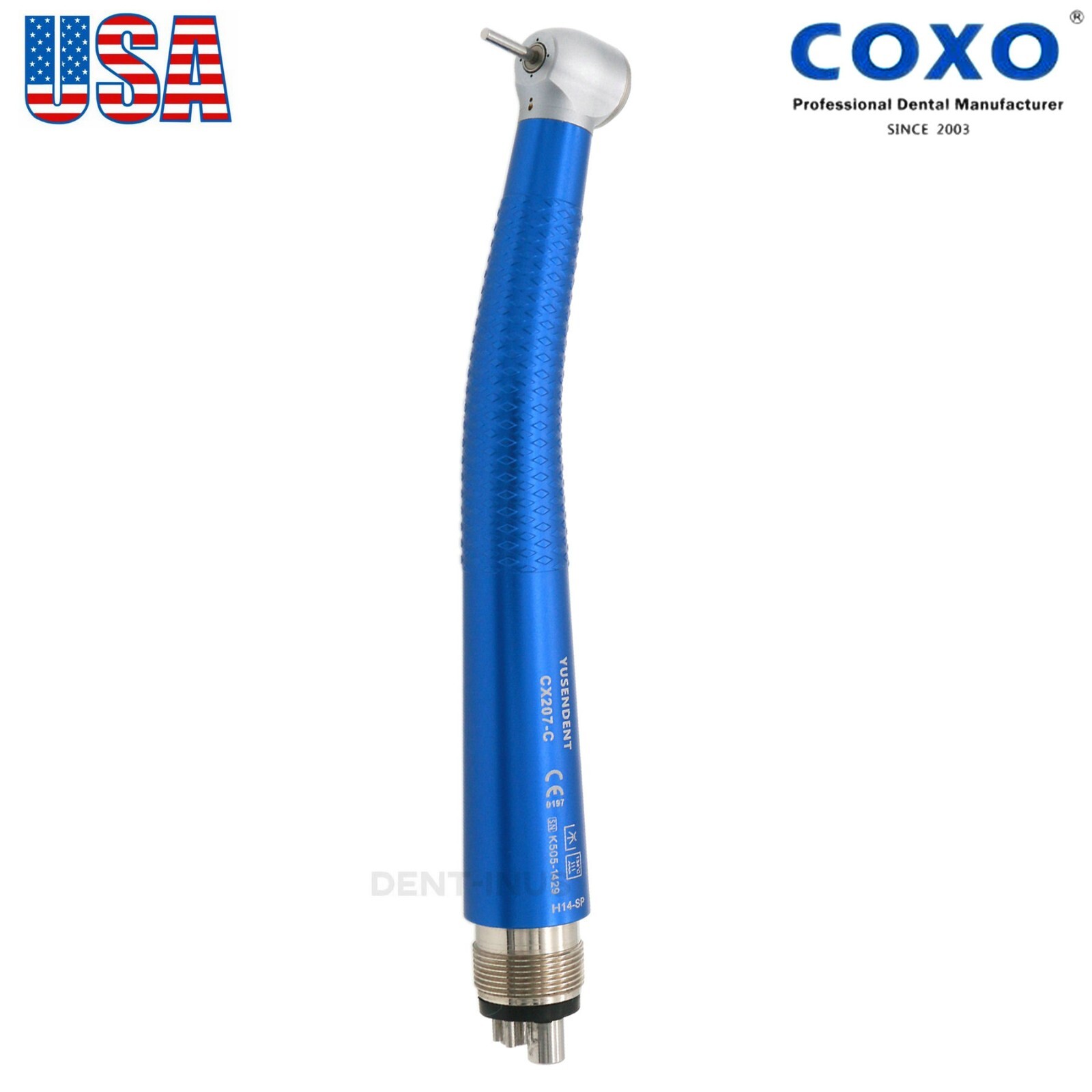 US COXO Dental Fiber Optic Handpiece High Speed Turbine For Kavo NSK Coupler