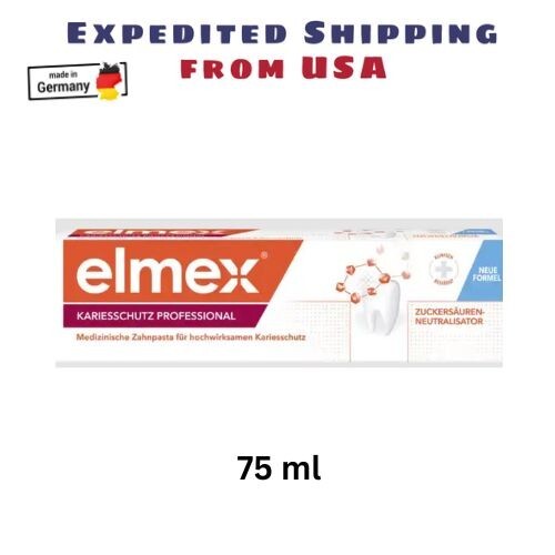 Elmex Caries Protection Toothpaste – 75ml – Ships from USA
