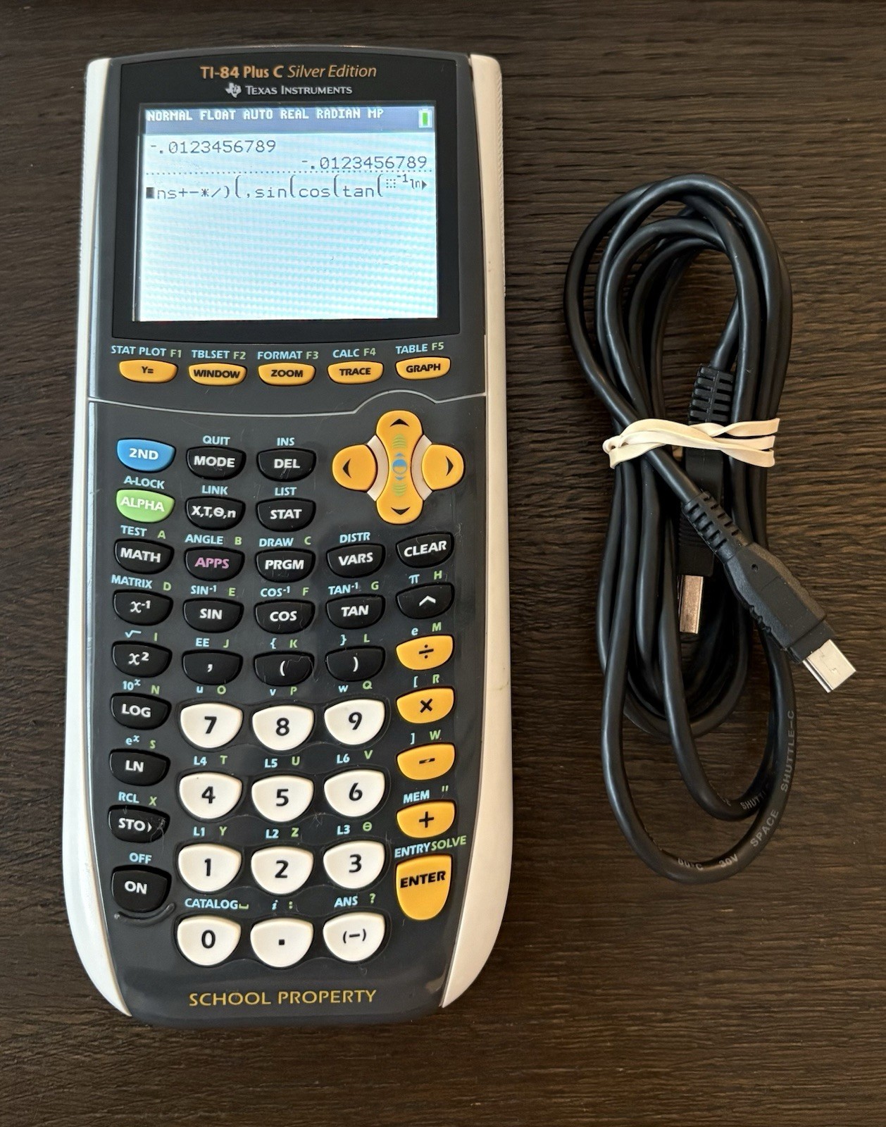 Texas Instruments TI-84 Plus C Silver Graphing Calculator Gray READ DESCRIPTION