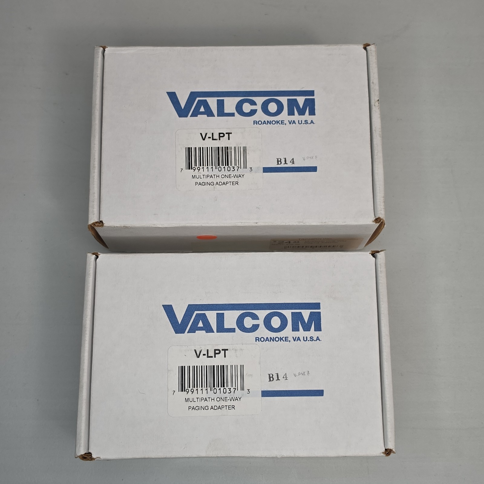 Lot of 2 Valcom V-LPT One Way Paging Adapters