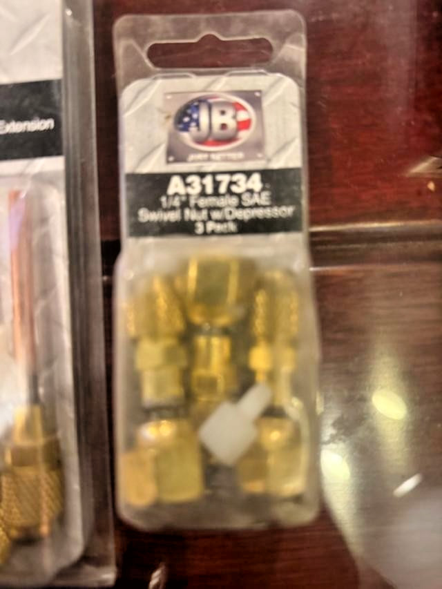 LOT OF 3, JB Just Better A31734 1/4” (3-pack), A31136 (3-PACK), A31003 (5-PACK)